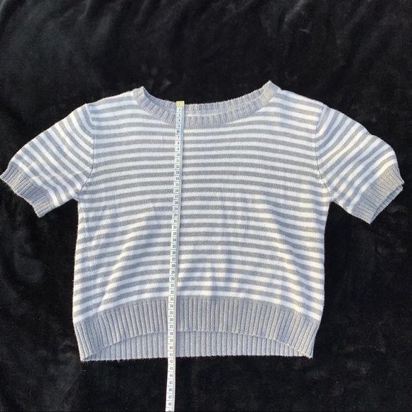 Brandy Melville stripped sweater t shirt🤍 - Picture 1 of 2